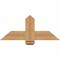 Ekena Millwork Eugene Smooth Timber Gable Bracket, Western Red Cedar, 36"W x 15"H x 3 1/2"D x 5 1/2"F, 10/12 Pitch GBW036X15X0406EUG00SWR - alternate 1